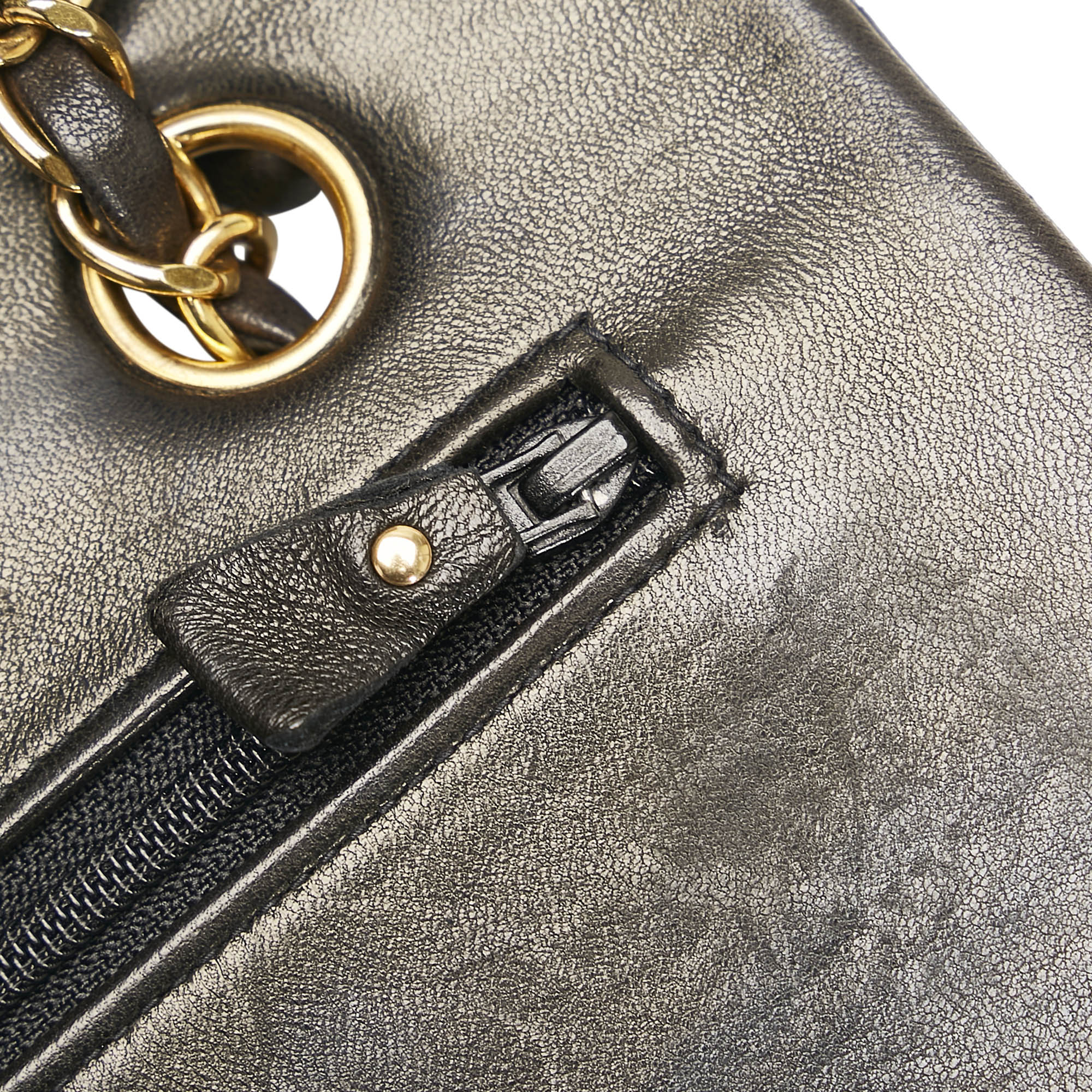 Chanel Pre-owned Medium Glitter Double Flap Shoulder Bag