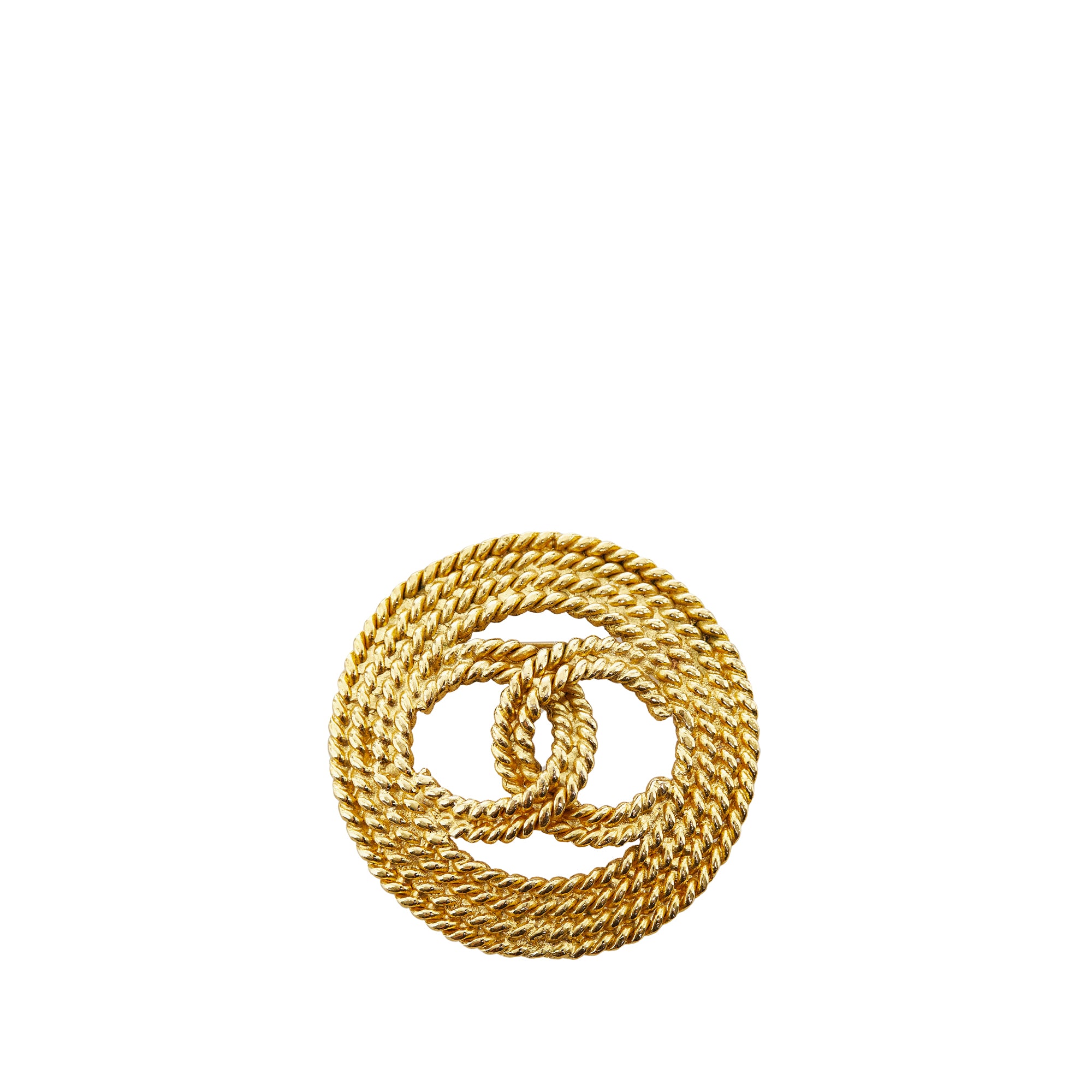 Gold Chanel CC Brooch, Cra-wallonieShops Revival