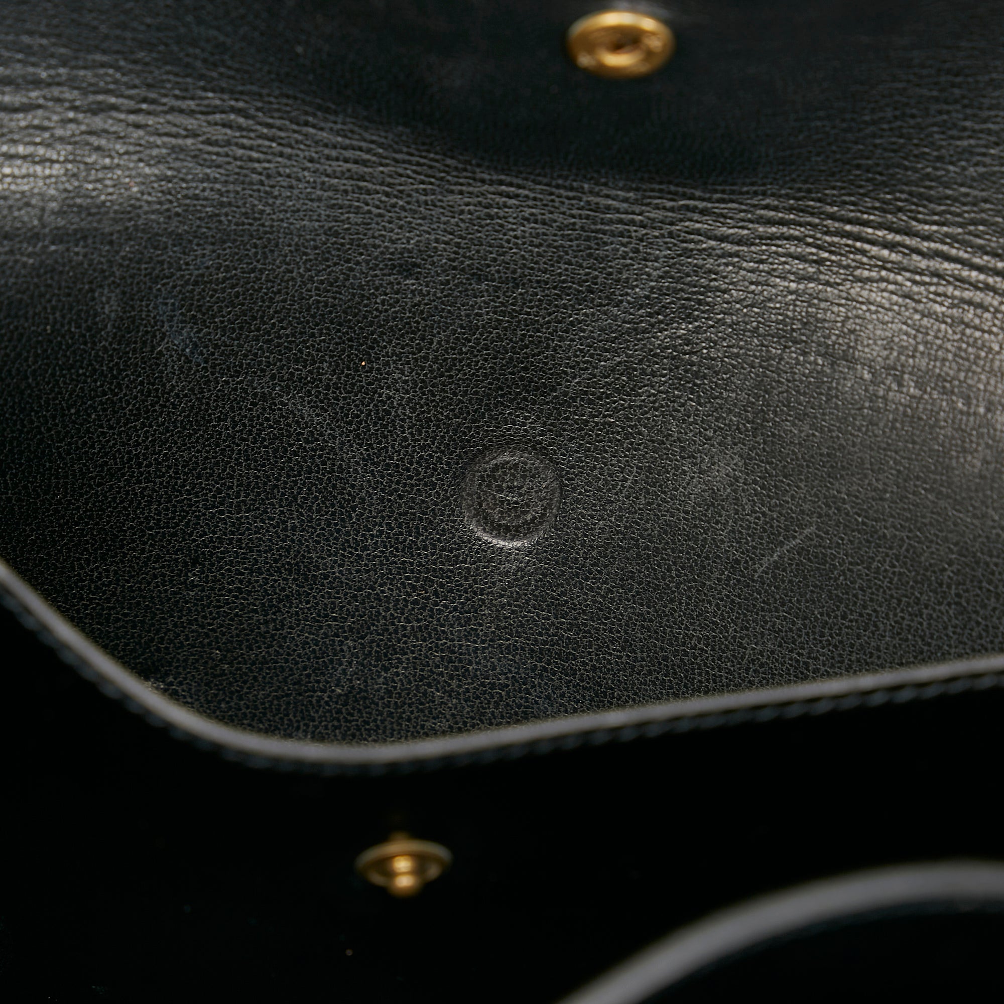 Black Hermes Box Calf Leather Clutch Bag - Designer Revival