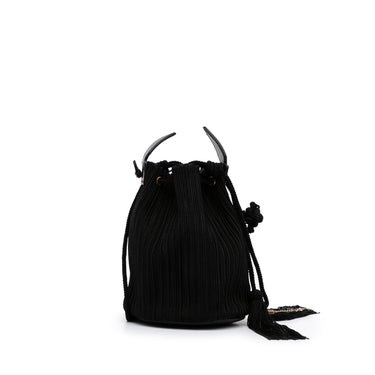Black Saint Laurent Anja Bucket Bag - Designer Revival