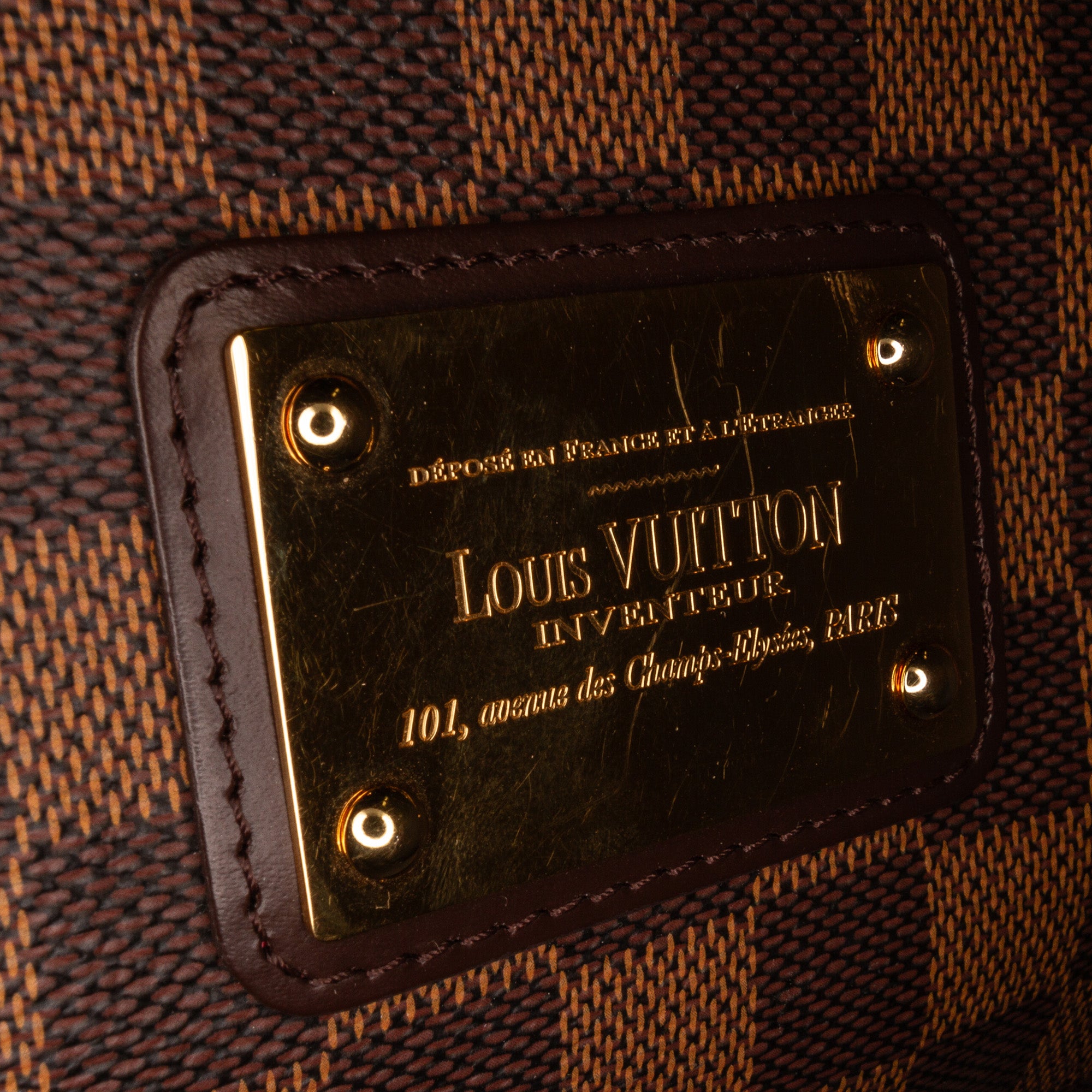 Brown Louis Vuitton Damier Ebene Eva Satchel, SlocogShops Revival