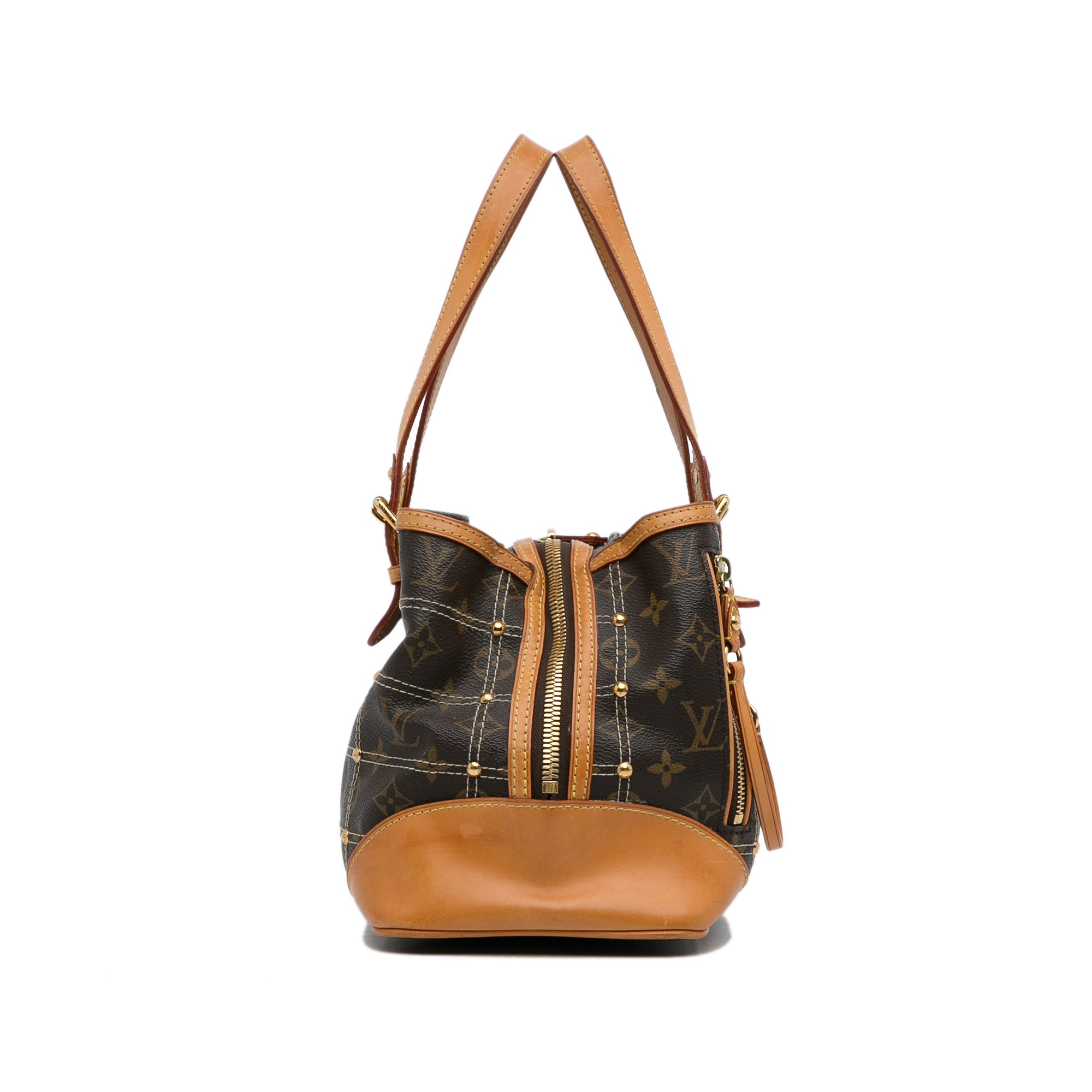 RvceShops Revival, Brown Louis Vuitton Monogram Sac Riveting Shoulder Bag