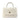 White Chanel Small Shearling Coco Top Handle Bag Satchel - Designer Revival