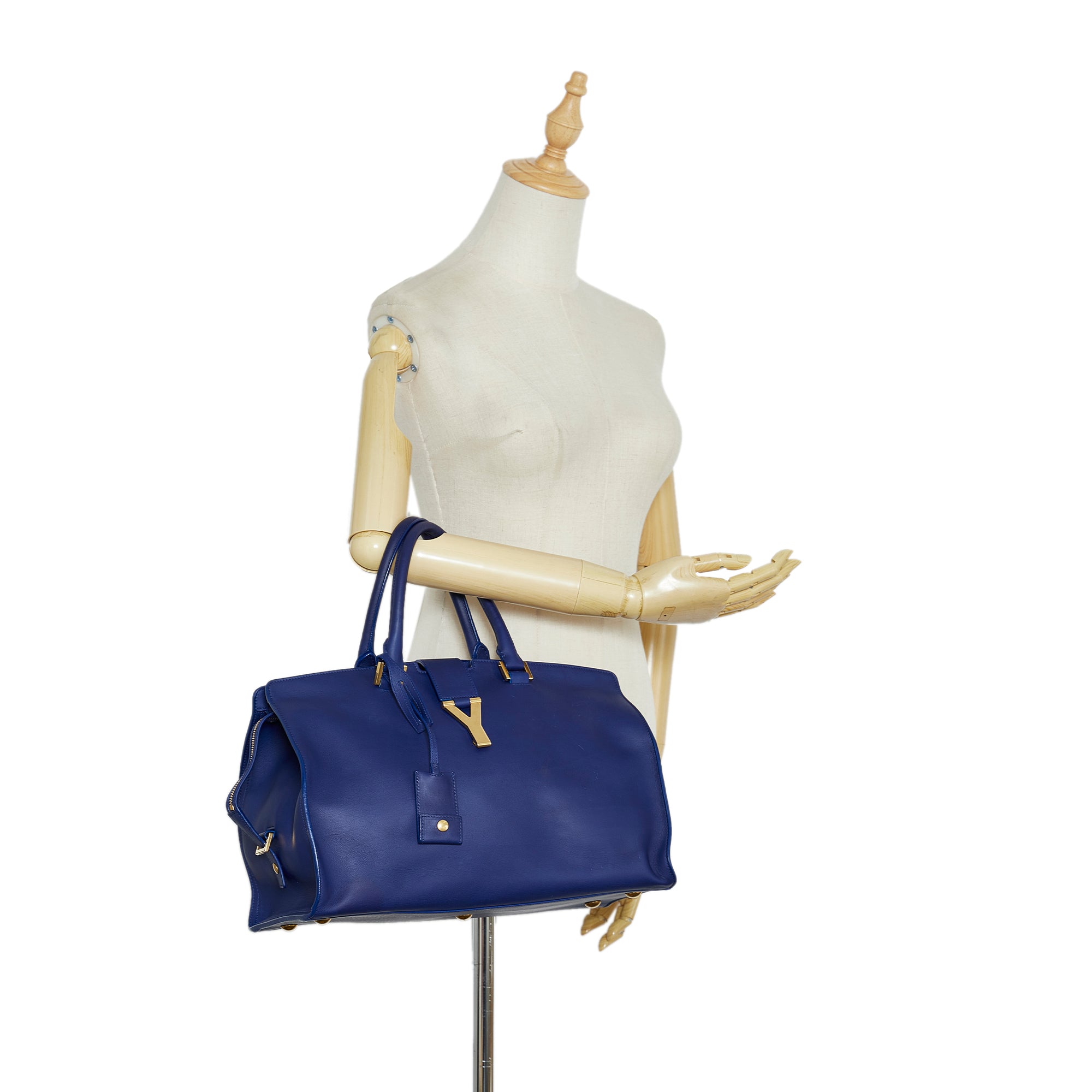 Blue YSL Cabas Chyc Classique Tote Bag – Designer Revival