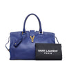 Blue YSL Cabas Chyc Classique Tote Bag