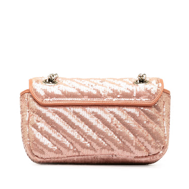 Pink Gucci Mini Sequin Marmont Matelasse Crossbody Bag - Designer Revival