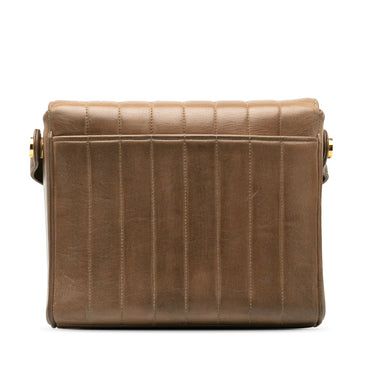 Taupe Chanel Quilted Lambskin Mademoiselle Crossbody - Designer Revival