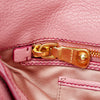 Pink Miu Miu Bicolor Madras Leather Satchel