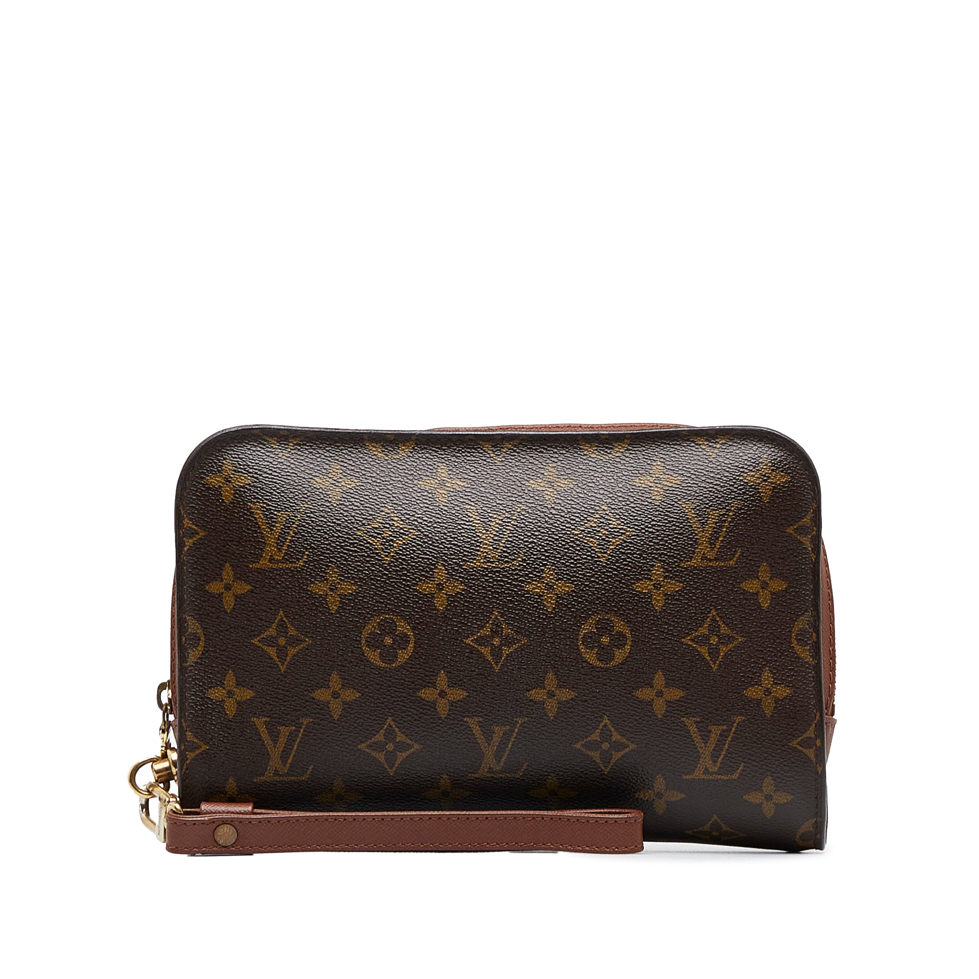 Louis Vuitton Classic Orsay Clutch Bag Pouchette w/ Wrist Strap