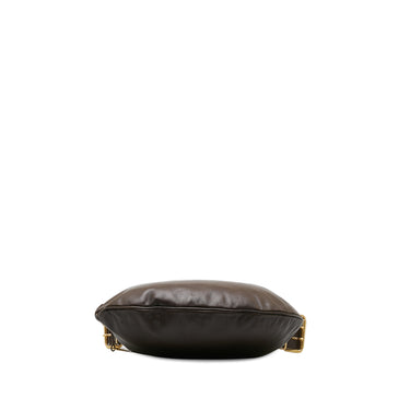 Brown Fendi Leather Oyster Shoulder Bag - Designer Revival