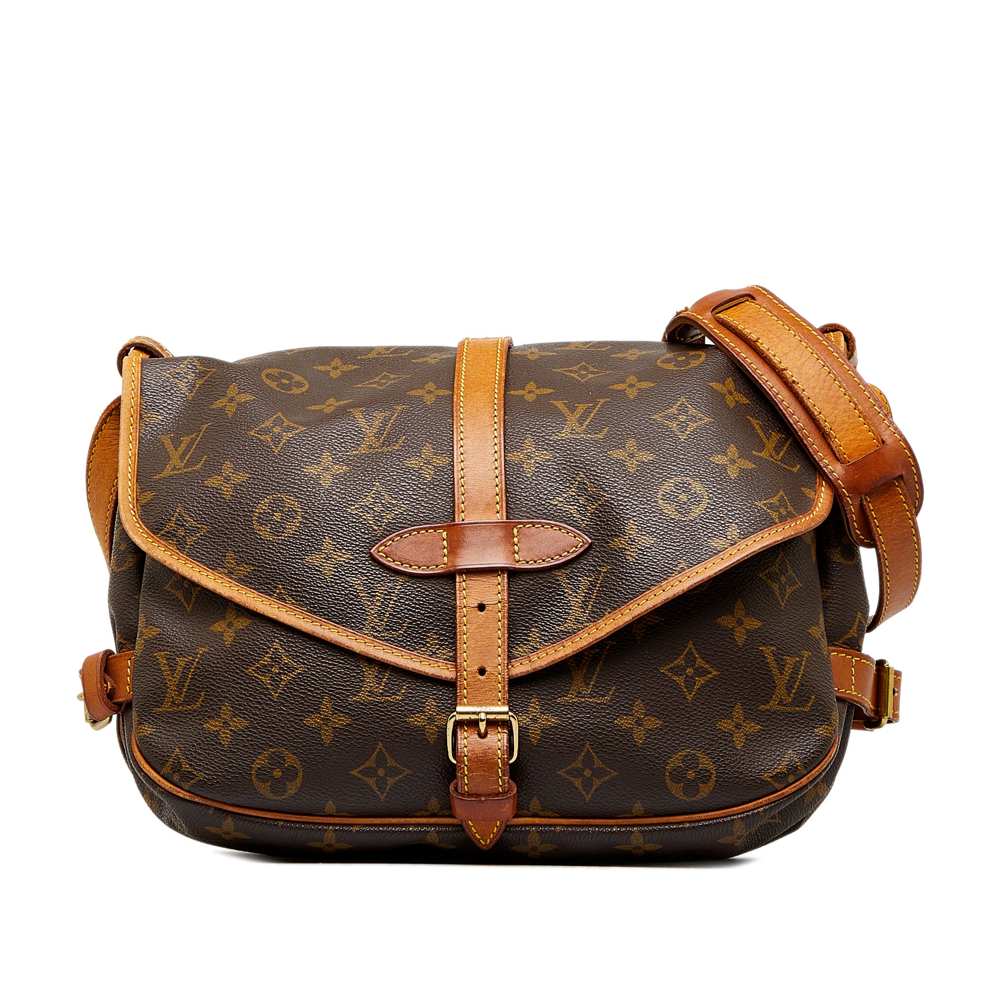 Uforglemmelig spejl sikkerhed Brown Louis Vuitton Monogram Saumur 30 Crossbody Bag | Designer Revival