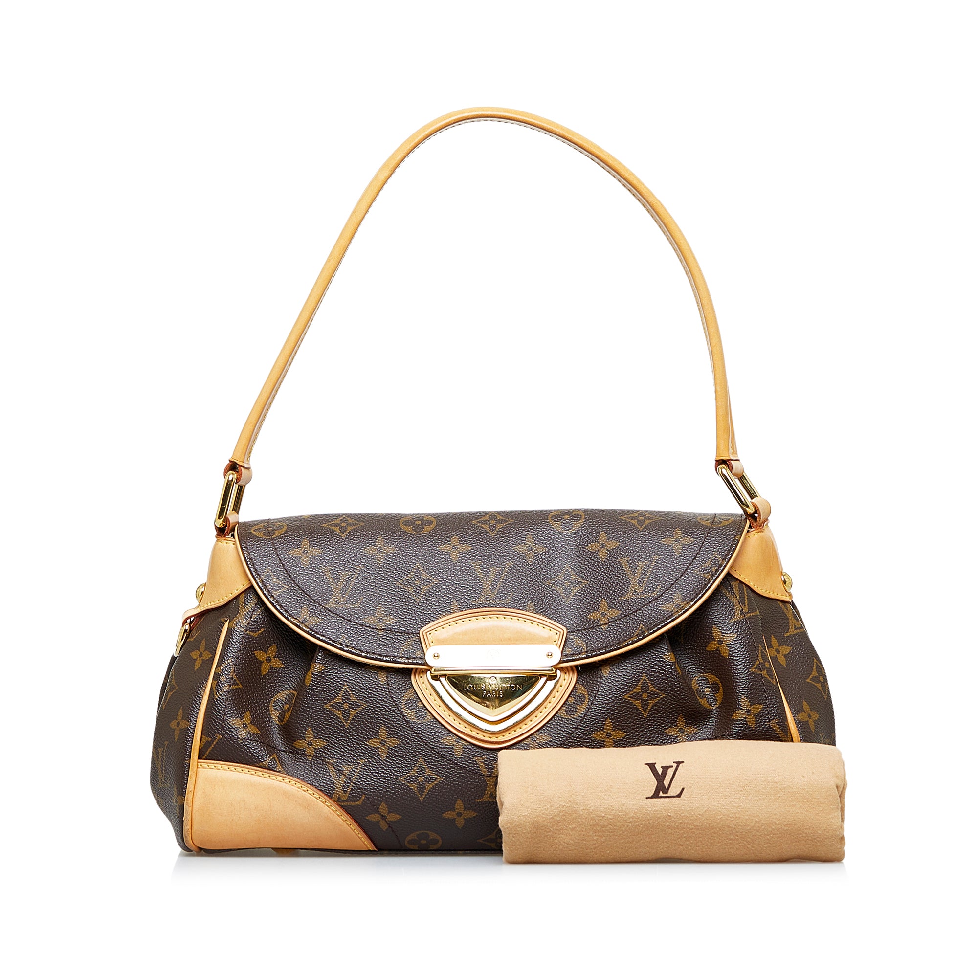 Louis Vuitton Monogram Leather Beverly Clutch Louis Vuitton