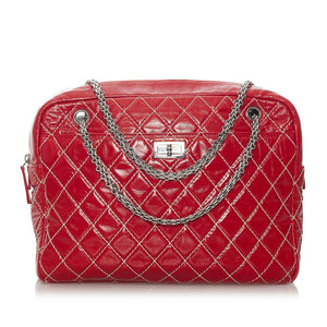 Red Chanel Quilted Lambskin Reissue Shoulder Bag
