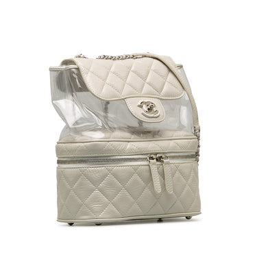 White Chanel Aquarium Backpack - Designer Revival