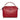 Red Fendi Large DotCom Leather Satchel - Designer Revival