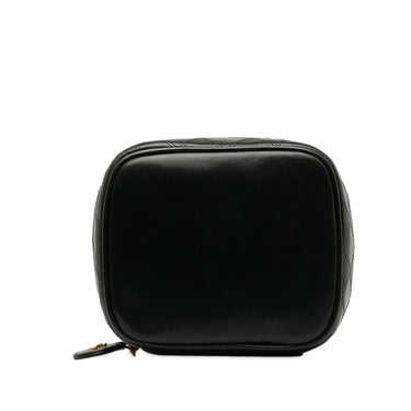 Black Chanel CC Lambskin Vanity Bag - Designer Revival
