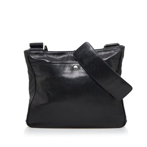 Black Prada Leather Crossbody Bag