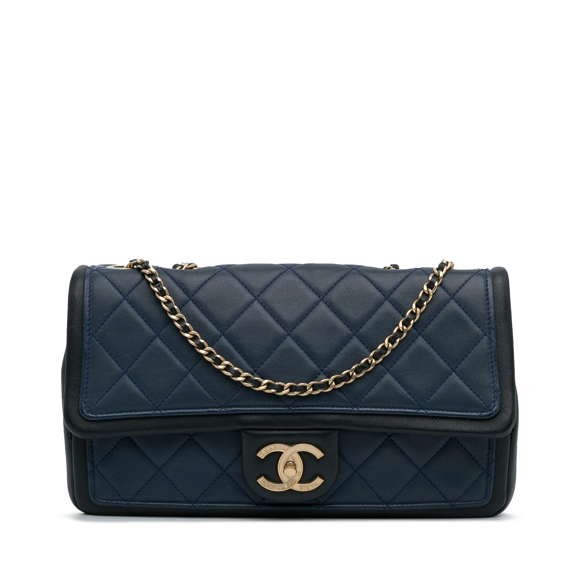 Blue Chanel Medium Bicolor Graphic Flap Bag – Designer Revival