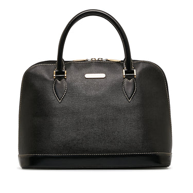 Black Burberry Leather Handbag - Designer Revival