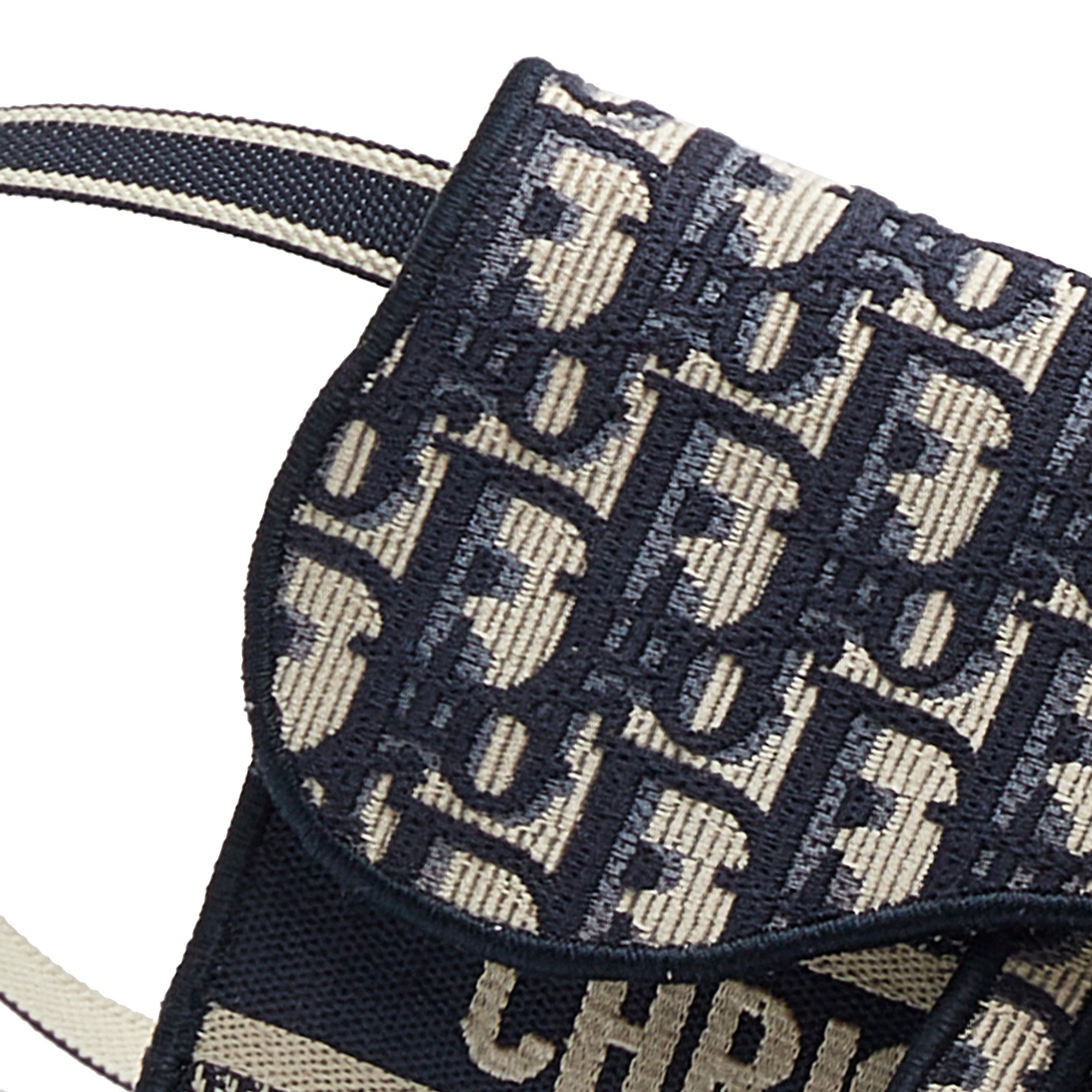 Blue Dior Oblique Saddle Slim Belt Pouch – Designer Revival