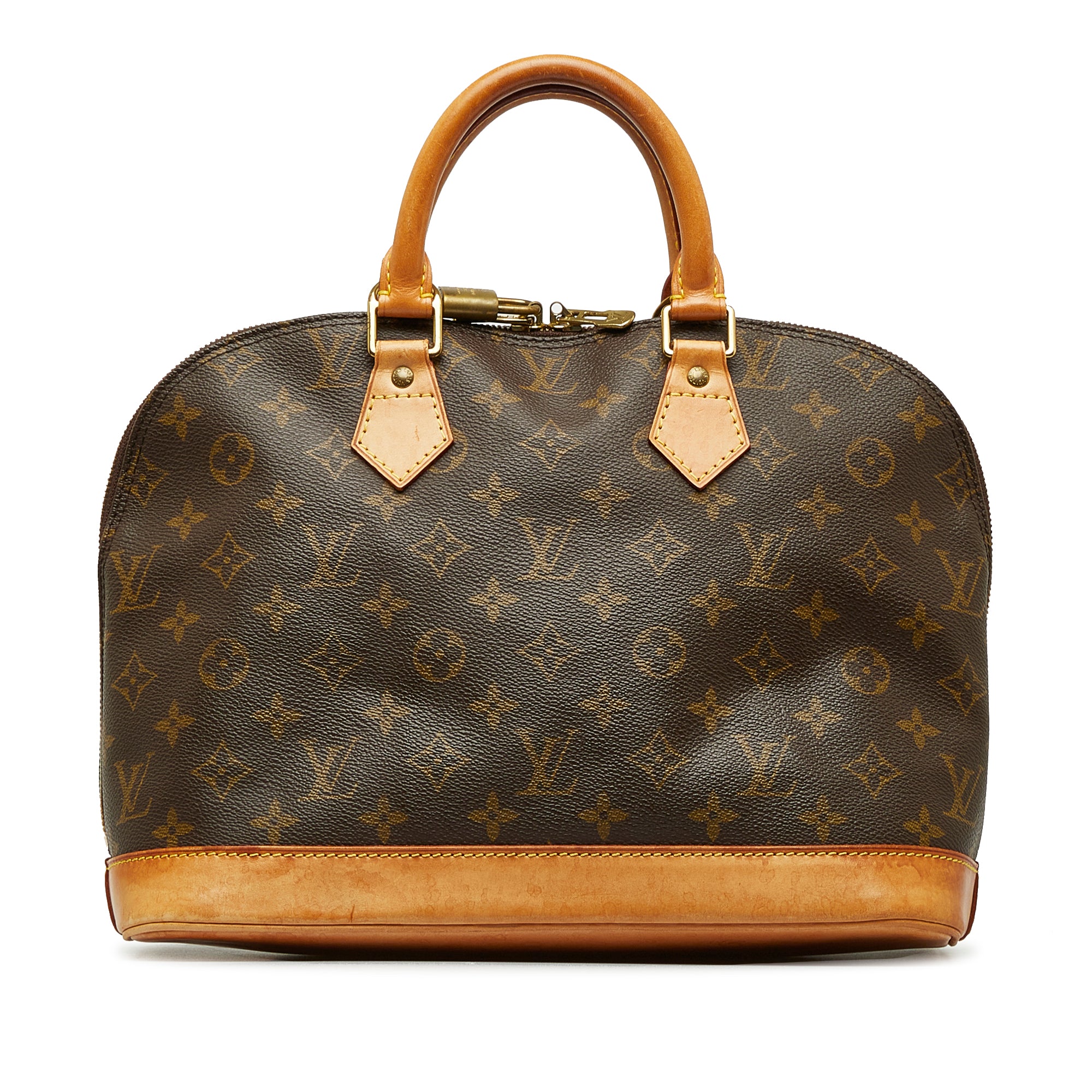 Louis Vuitton Brown Epi Alma PM with Strap at Jill's Consignment