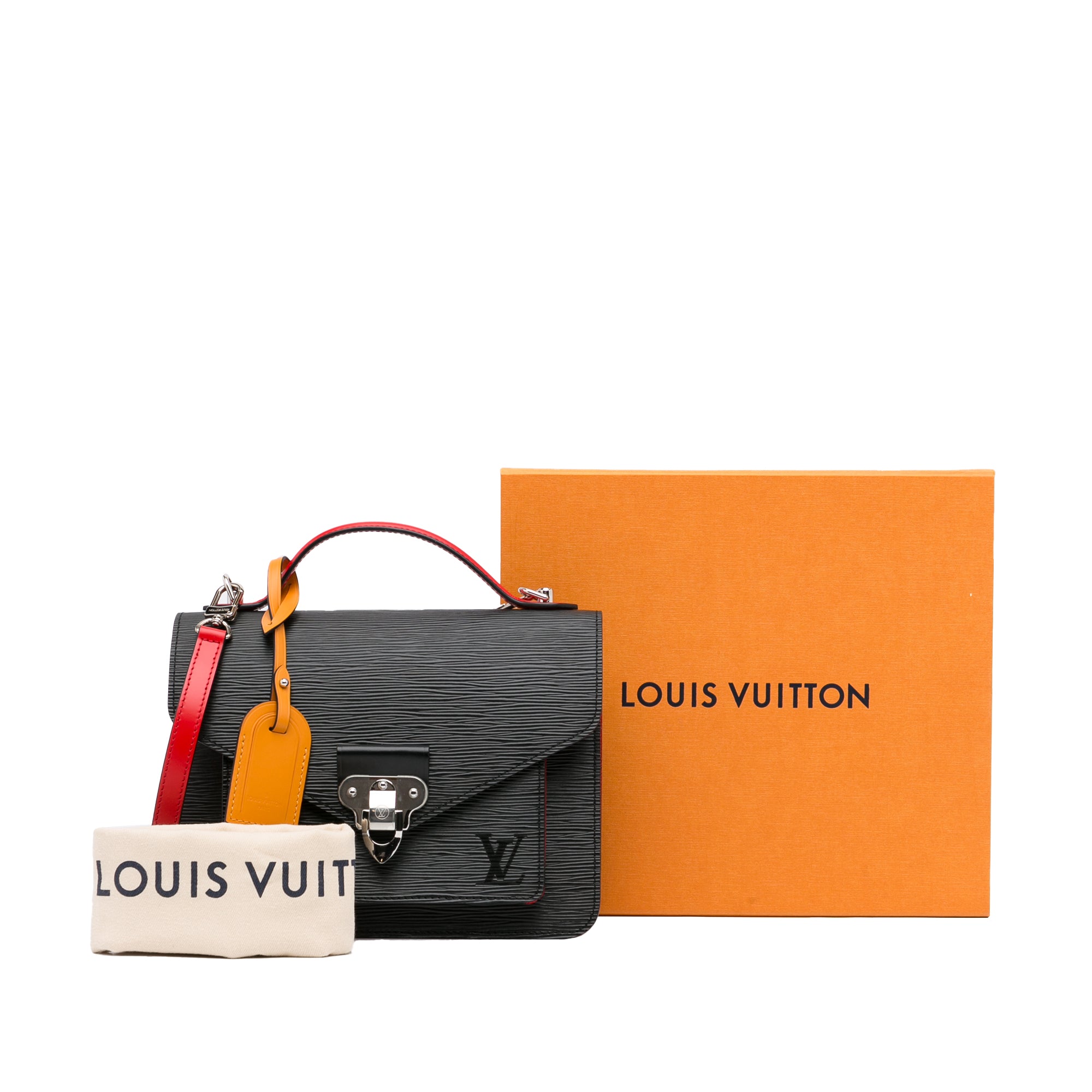 Louis Vuitton Red EPI Monceau Crossbody