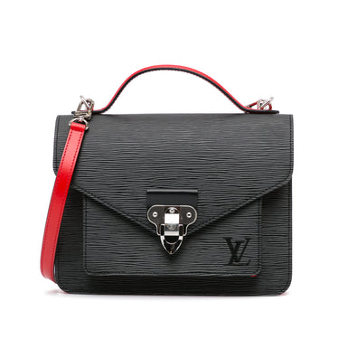 Black Louis Vuitton Epi Neo Monceau Satchel - Designer Revival