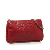 Red Chanel Paris-Shanghai On the Bund Pochette Baguette