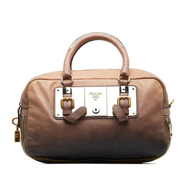 Brown Prada Ombre Glace Handbag - Designer Revival