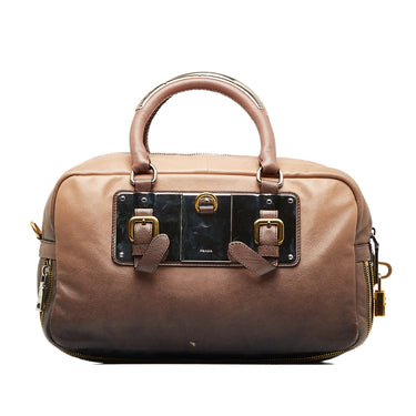 Brown Prada Ombre Glace Handbag - Designer Revival