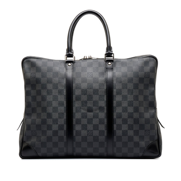 Louis Vuitton Damier Graphite Keepall Bandouliere 55 Travel Duffle Bag