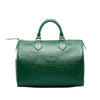 Green Louis Vuitton Epi Speedy 30 Boston Bag