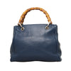 Blue Gucci Bamboo Shopper Handbag