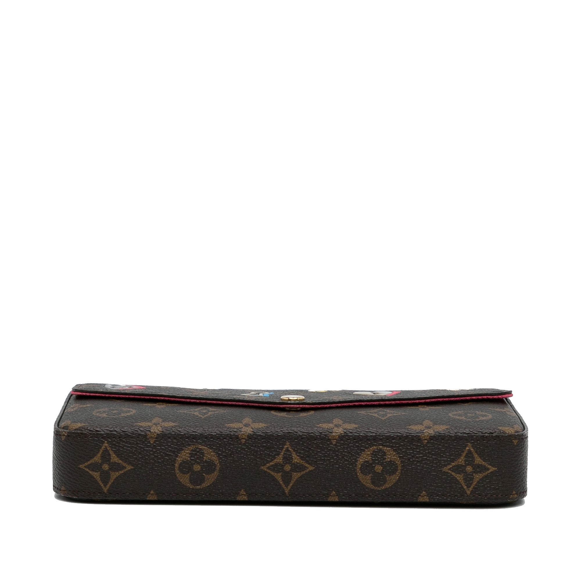 Brown Louis Vuitton Monogram Love Lock Pochette Felicie Crossbody Bag –  Designer Revival