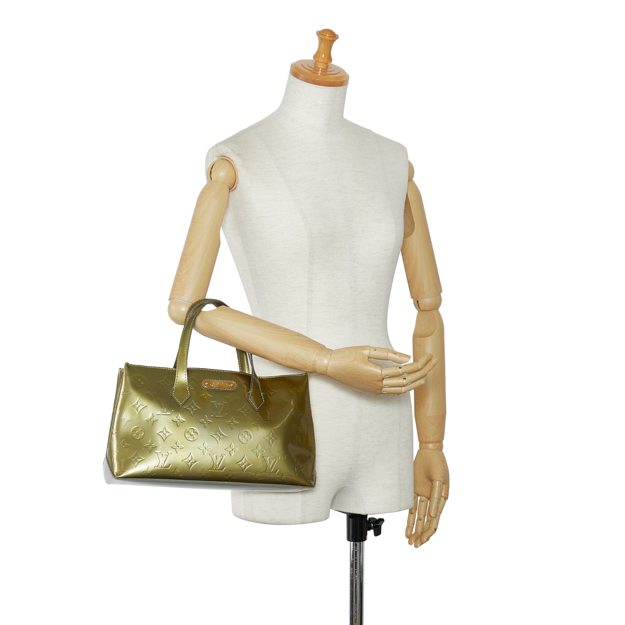 Louis Vuitton Sherwood PM Green Monogram Vernis Shoulder Bag