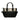 Black Burberry Leather-Trimmed Nova Check Handbag - Designer Revival