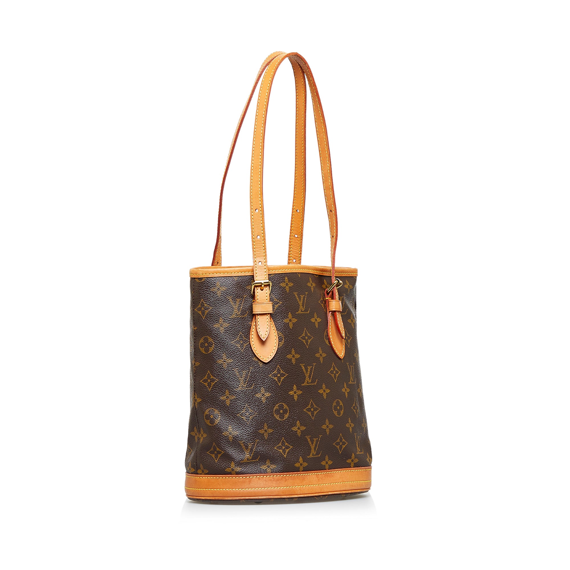 Brown Louis Vuitton Monogram Petit Bucket – Designer Revival