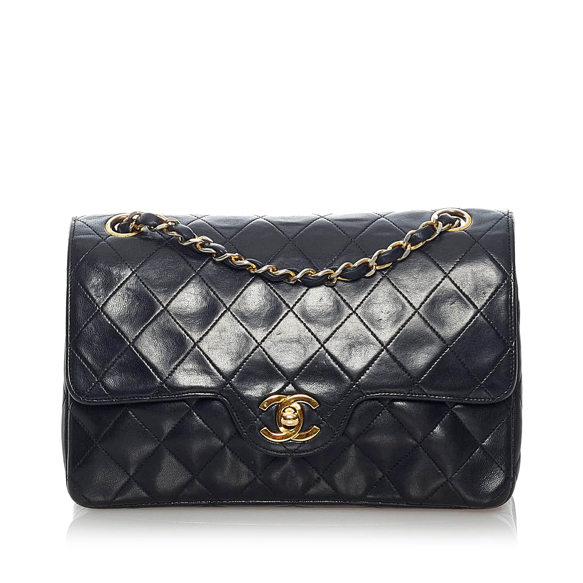 Chanel Green Quilted Lambskin Mini Classic Flap Bag ○ Labellov