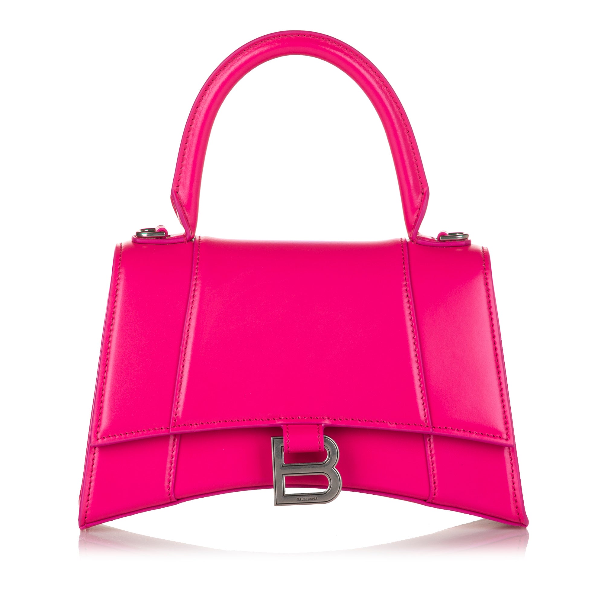 Hourglass S Bag - Balenciaga - Leather - Powder Pink