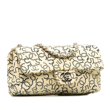 Beige Chanel CC No.5 Canvas Flap Bag - Atelier-lumieresShops Revival