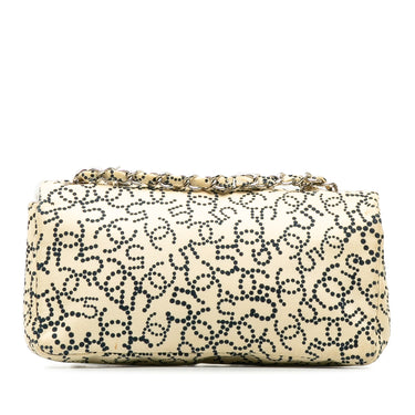 Beige Chanel CC No.5 Canvas Flap Bag - Designer Revival
