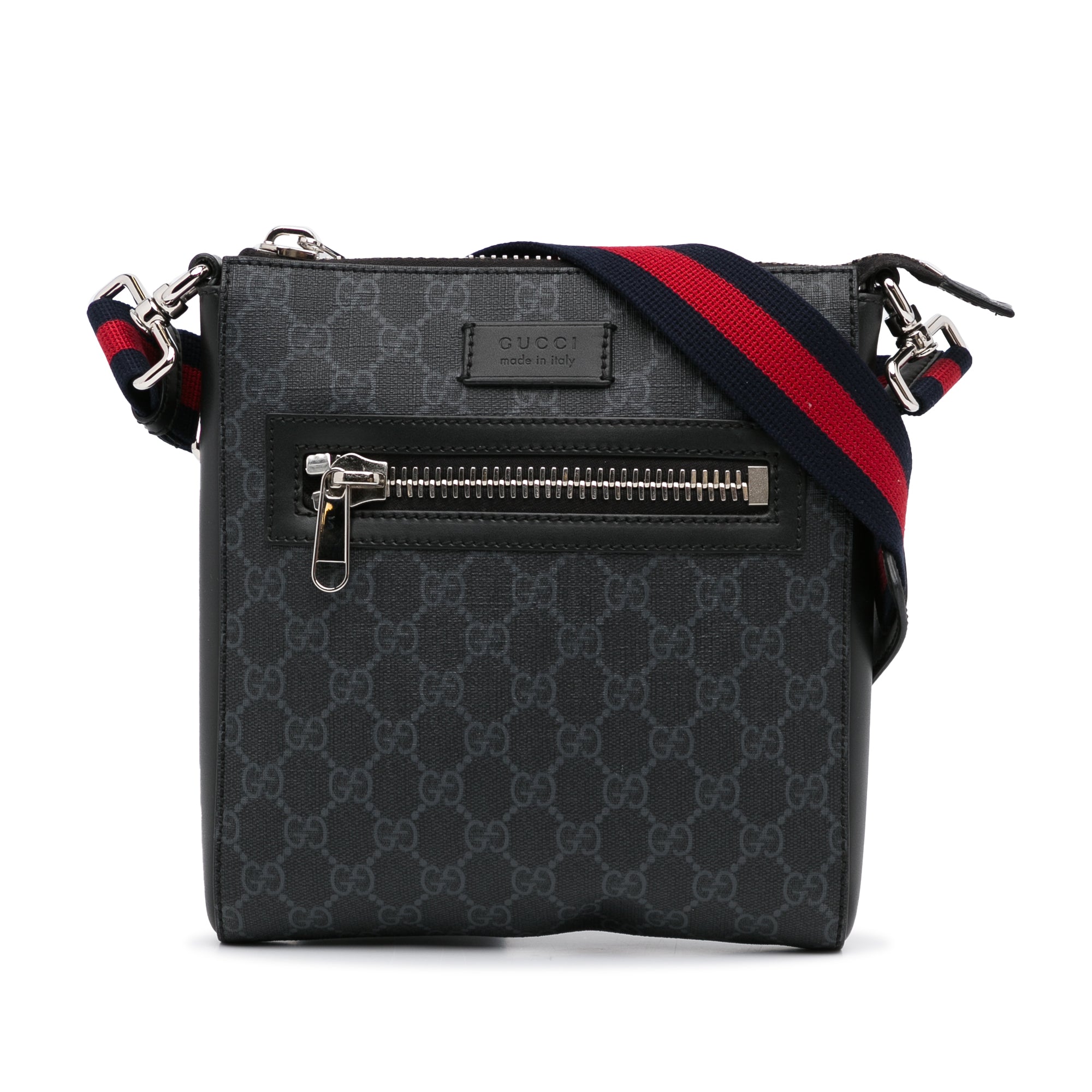 Gucci GG Supreme Small Side Bag Black