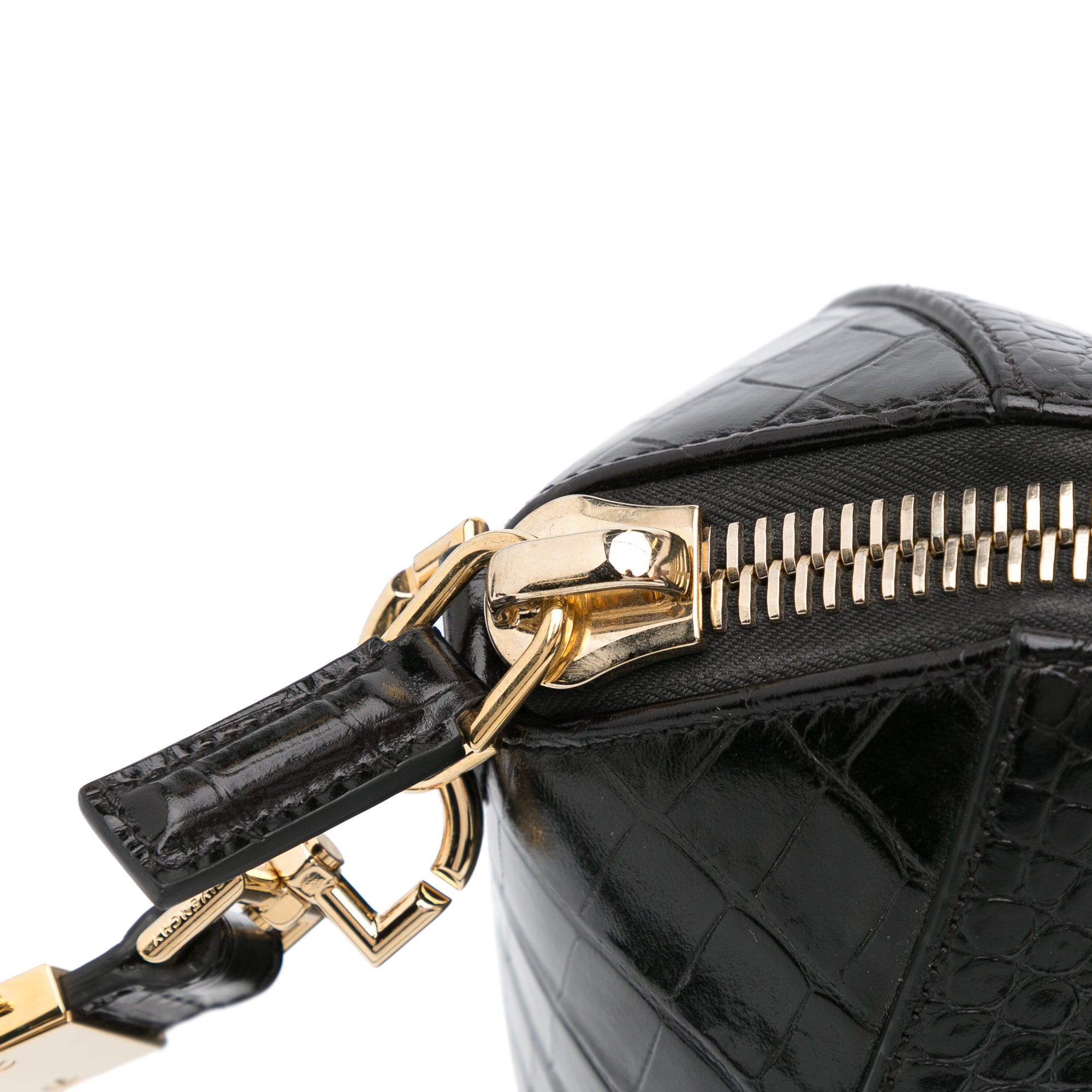 Givenchy Nano Antigona Satchel Bag In Crocodile-embossed Leather