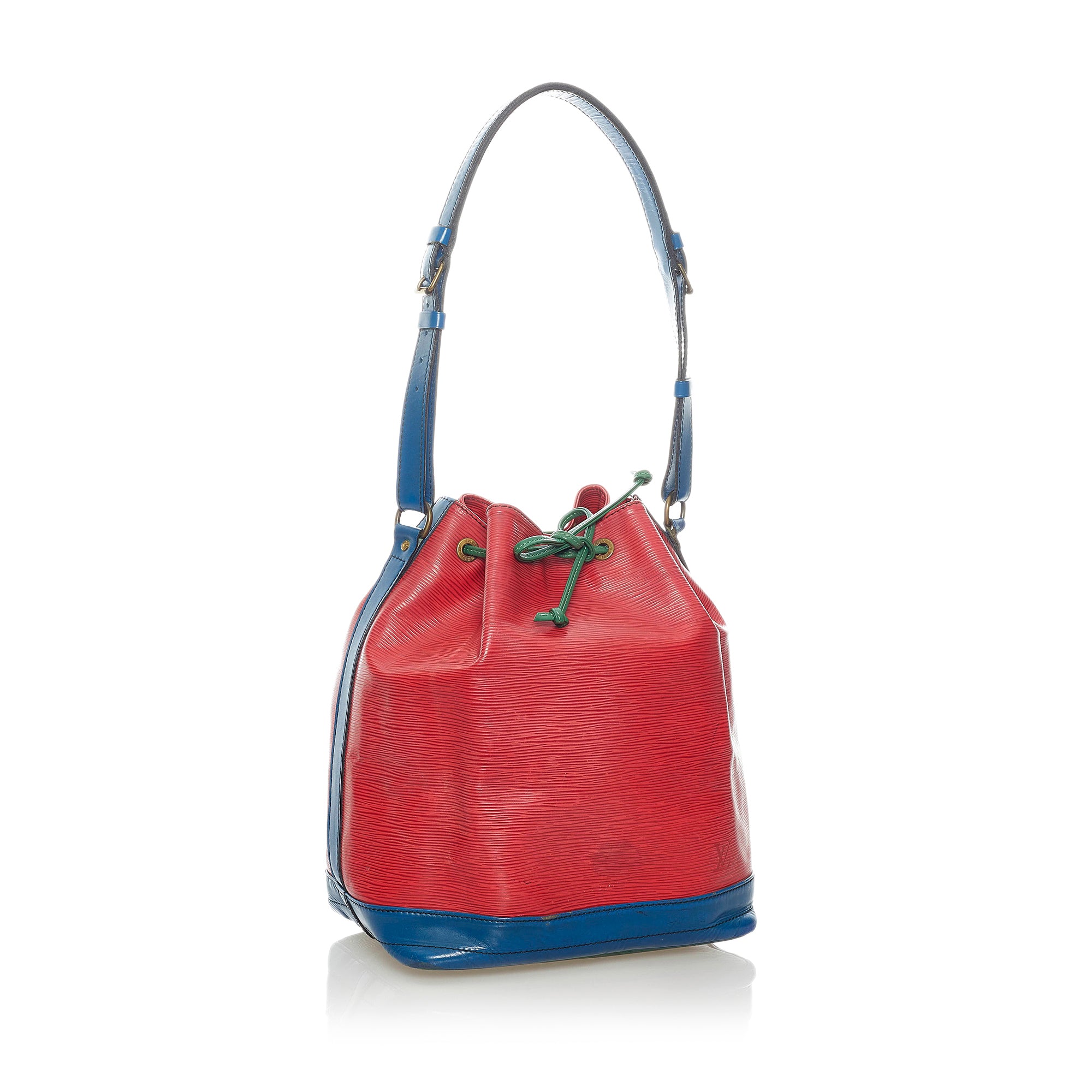 Red Louis Vuitton Epi Tricolor Noe Bucket Bag