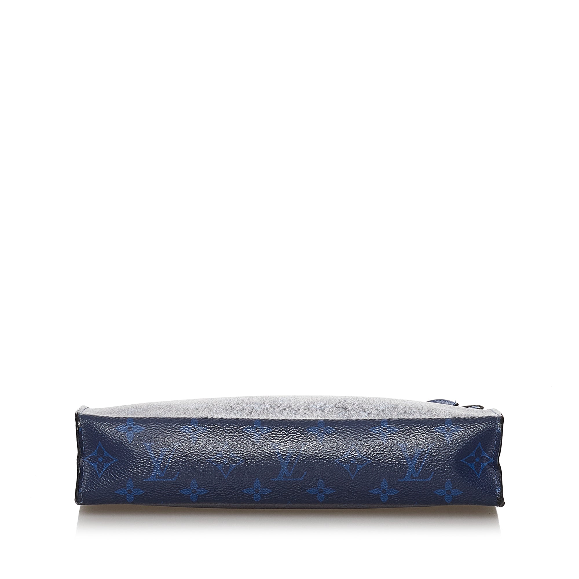 Authenticated Louis Vuitton Monogram Nigo Voyage Blue Denim Fabric