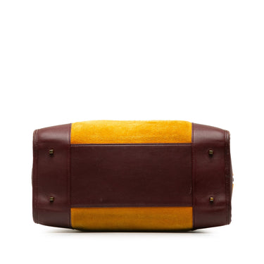 Yellow Loewe Suede Amazona Handbag - Designer Revival