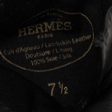 Black Hermes Soya Kelly Lock Gloves - Designer Revival