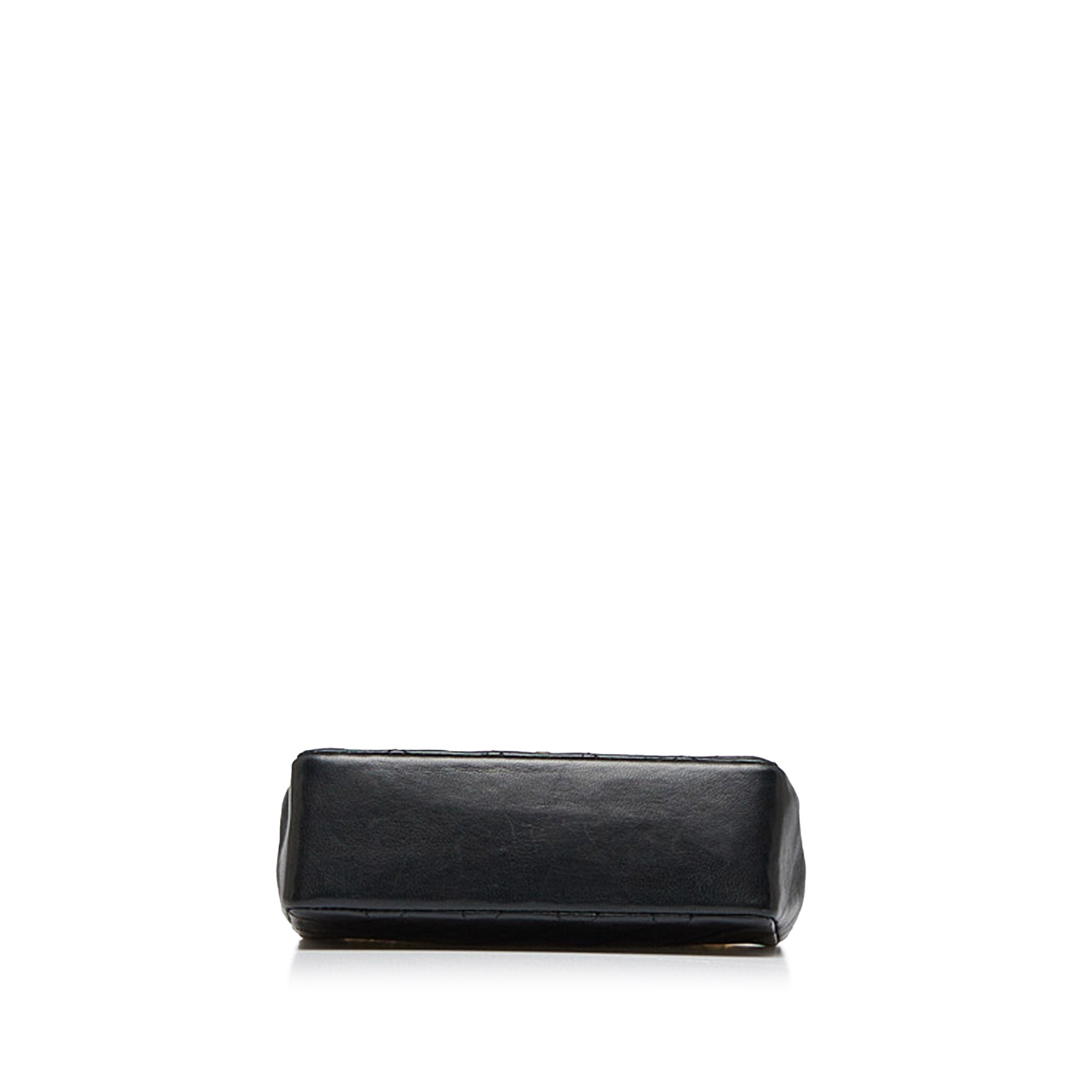 Black Chanel Extra Mini Classic Lambskin Leather Flap Bag - Designer Revival