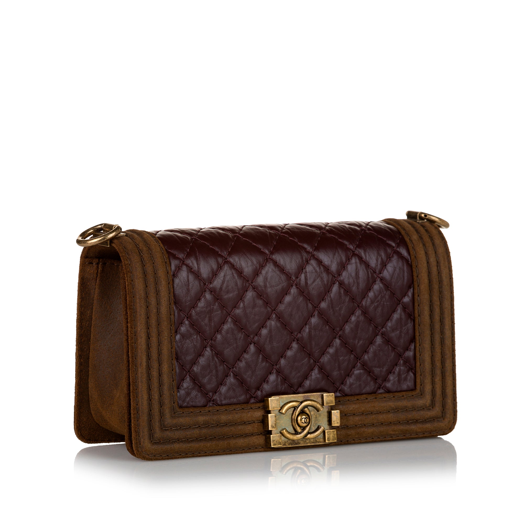 Brown Chanel Le Boy Flap Crossbody Bag – Designer Revival