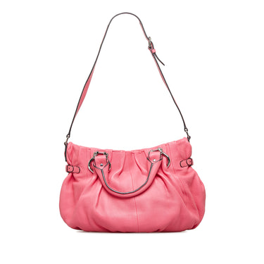 Pink Celine Leather Satchel - Designer Revival